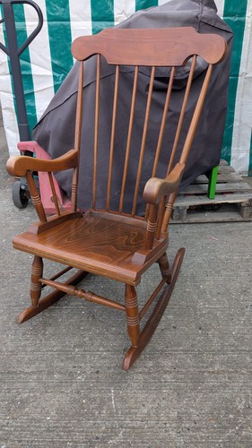 Large vintage wooden rocking - large,