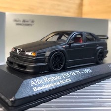 MINICHAMPS 1/43 Alfa Romeo 155 V6 TI 1993 Black Homologation Model Car