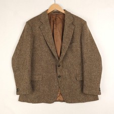 Magee Donegal Tweed Jacket Mens 46S Brown Pure New Wool Tailored Sports Smart
