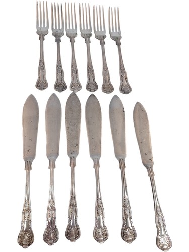 Vintage silver cutlery set - vintage,