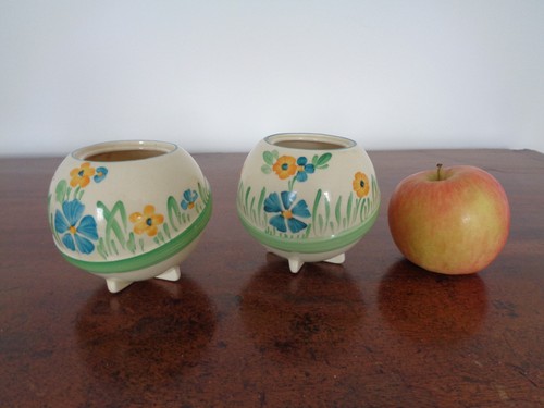 Two original art deco pottery - art,