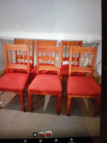 Six edwardian dining - dining, chairs