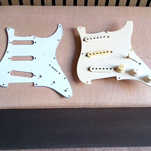 White strat style loaded - white,