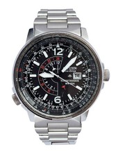 Citizen Men's Night Hawk Eco Drive Pilot Watch