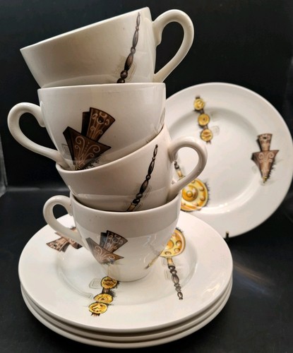 Unusual vintage cups saucers - cups, &