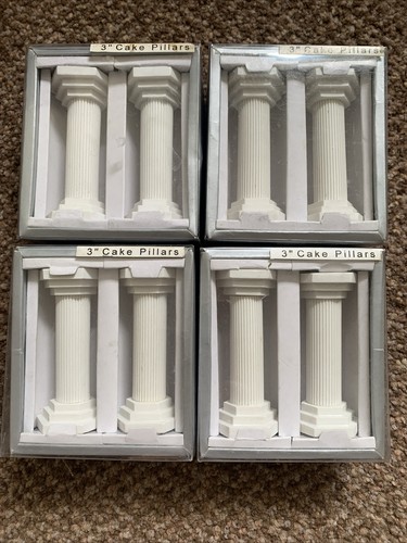 Plaster cake pillars - 3”,