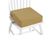 Toddler Kids Booster Seat Cushion With Double Straps  For Dining Chairs - Khaki