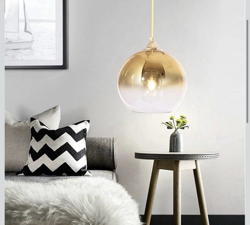 Glass pendant hanging light - glass,