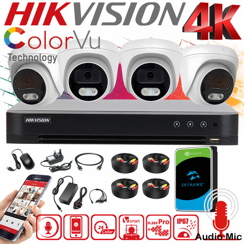 Hikvision 8mp colorvu cctv - 8mp,
