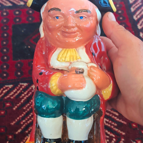 Ceramic multicolour toby jug - ceramic,