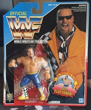 WWF 1993 Hasbro JIM THE ANVIL NEIDHART Series 5 Wrestling Action Figure and Card