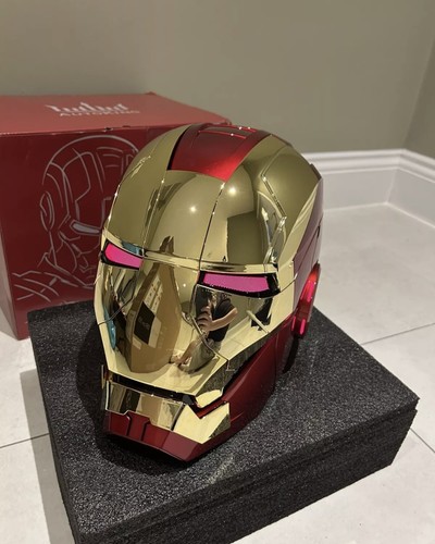 Iron man mk5 helmet - helmet, gold