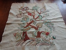 Vintage Hand Embroidered Tree