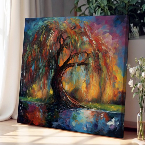 Weeping willow expressionism - weeping,
