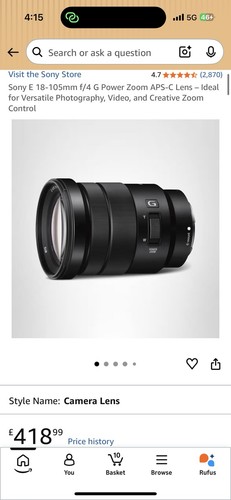 Sony 105 f 4 g - mm, oss