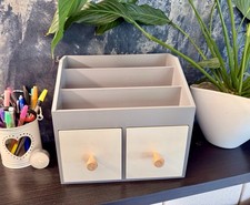 Wooden Letter Rack/Makeup