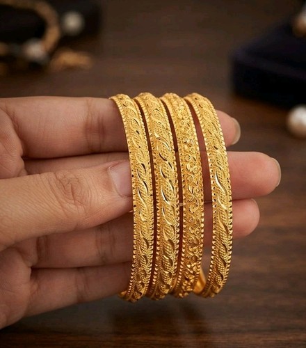 Ethnic bangles 22k - gold, plated