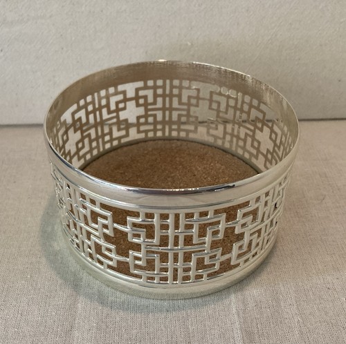 Silver plated wine coaster - silver, by