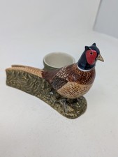 QUAIL Ceramic Egg Cup Pheasant Collectable H 10cm x  W 15cm