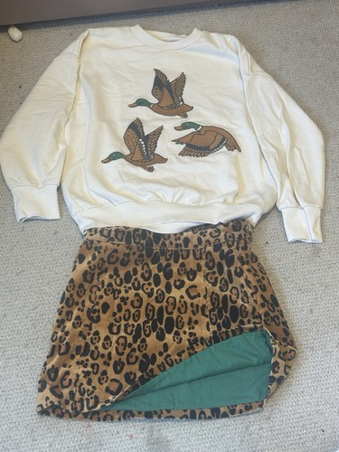 Leopard print skirt - leopard,