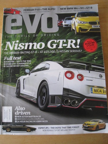 Evo magazine 199 nissan r - evo, gt-r