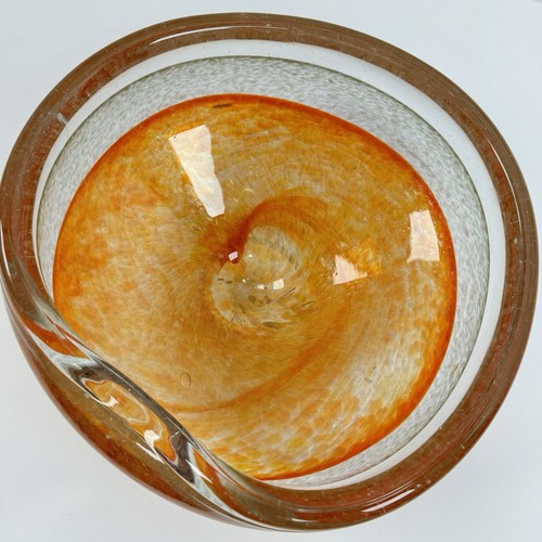 Murano glass pinched bowl - murano,