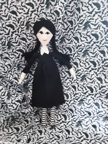 Gothic doll handmade with hand - handmade,