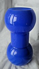 Scandinavian Lindshammar Swedish large funky cased art glass vase