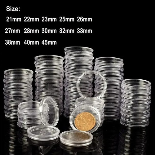 100pcs coin cases capsules - coin,