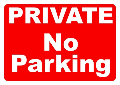 Private parking 3mm - private, no