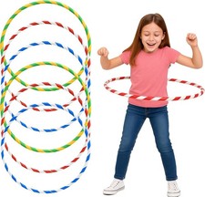 ND SPORTS Glitter Hula Hoops for Kids & Adults – Colorful Exercise Hoops in Mult