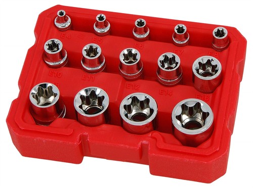 Piece torx socket set in - socket,