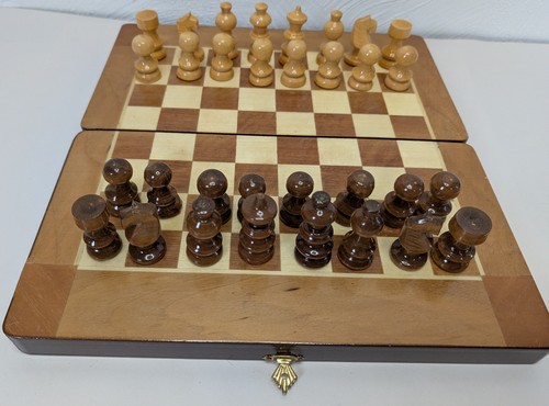 Vintage wooden chess - chess, with
