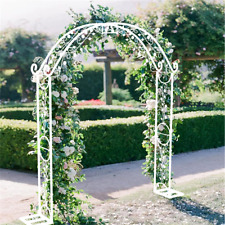 Beautiful Leaf Flower Pattern Wedding Arch Backdrop Stand Garden Planter Trellis