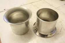 PAIR OF 48MM ALUMINIUM CARBURETOR BELL MOUTHS TRUMPETS ROAD RACE