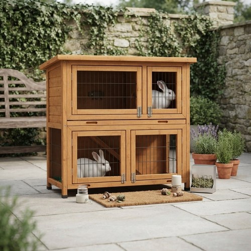 Elevated double decker hutch - decker,