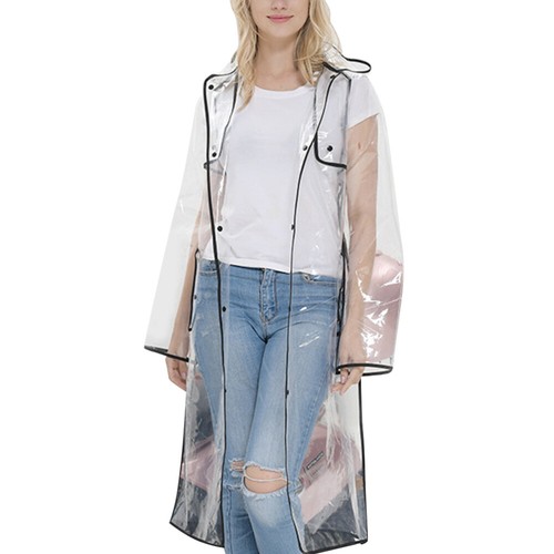 Transparent raincoat girls - transparent,