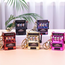Lucky Jackpot Mini Fruit Slot Machine Fun Birthday Keychain Gift Educational Toy