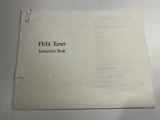 Quad FM4 Tuner Instruction Book PHOTOCOPY Electroacoustics Ltd.