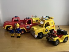 Fireman Sam Toy Bundle - 4 Vehicles And 2 Figures