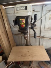 Drill Press On A Birch Plywood
