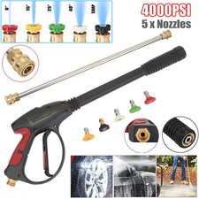 High Pressure Washer Spray Gun For Car Jet Lance Power Washing Pipe Nozzle Tips