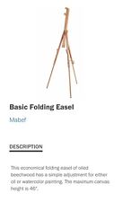 Folding Easel MABEF ITALY.ADJUSTABLE 