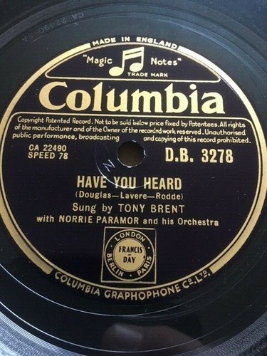 1953 tony brent - 10", have