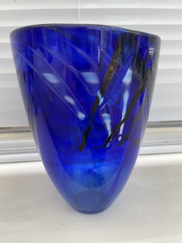 Kosta boda contrast vase blue - kosta,