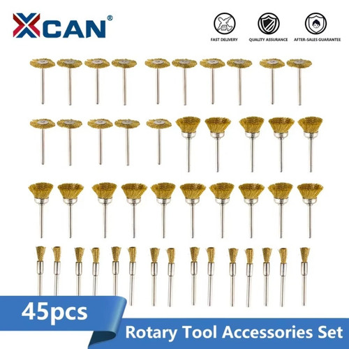 45pcs brass polishing wire - 45pcs, cup