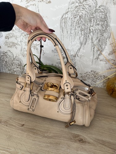 Chloe paddington beige leather - beige,