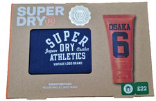 Superdry Signature Pack Gift Set Wallet and Body Wash *LOWEST PRICE ANYWHERE*