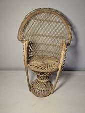 Wicker/rattan Peacock mini