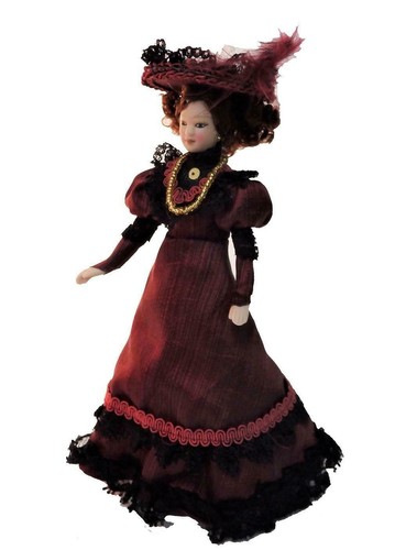 Dolls house victorian lady - dolls,